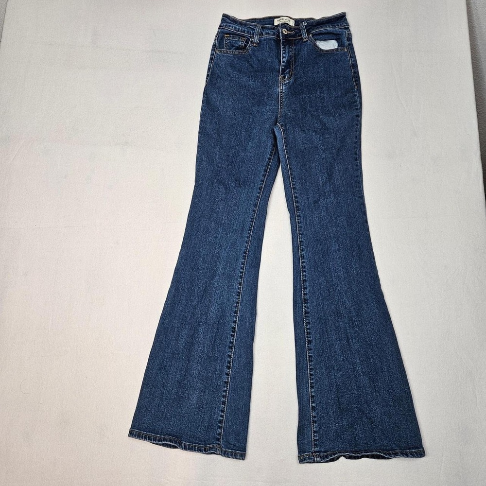 Hammer Jeans Los Angeles Womens Size 7 High Rise Flare Jeans Blue Denim